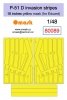 Omask 80089 P-51 D invasion stripes 18 inches - yellow mask (for Eduard) 1/48